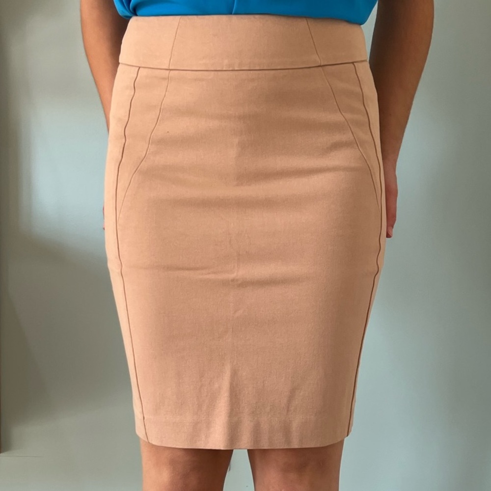 Ann Taylor Khaki Pencil Skirt